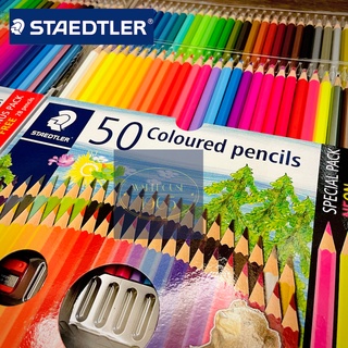 สีไม้ STAEDTLER ฟรี!! ดินสอดำ 2B และกบเหลา - 12, 24, 36, 48 หรือ 60 สี | Colour Pencils of 12, 24, 36, 48 or 60 colours