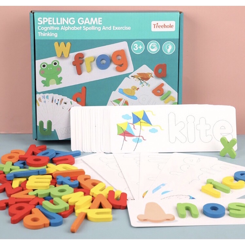 การ์ดฝึกสะกดคำ สำหรับเด็ก Flash card Spelling game
