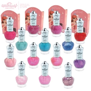 Littal Lady ยาทาเล็บเด็กลอกได้ ล้างออกด้วยน้ำเปล่า ไม่มีกลิ่นฉุน 30 สี แถมฟรีสติ๊กเกอร์ติดเล็บ