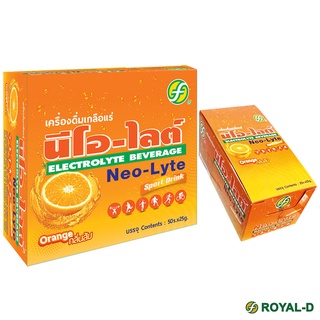 รอแยล-ดี เครื่องดื่มเกลือแร่ชนิดผง กลิ่นส้ม ตรานีโอ-ไลต์ Electrolyte Beverage Orange Neo-Lyte Sport Drink Royal-D