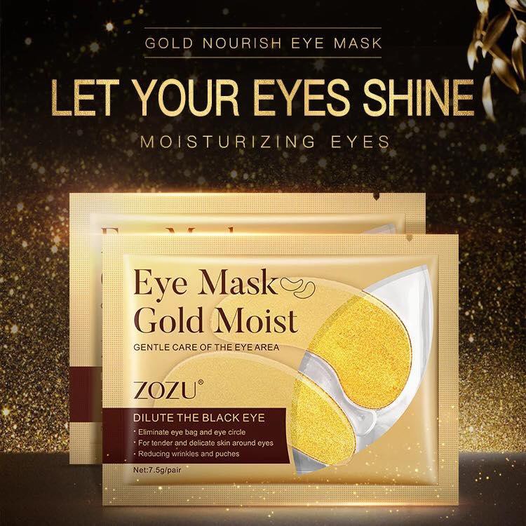 [ใส่โค้ด A5K62DW ลดทันที 20%] มาส์กใต้ตา Zozu Eye Mask Gold Moist คอลลาเจนทองคำบริสุทธิ์ [7.5 g.] ลด