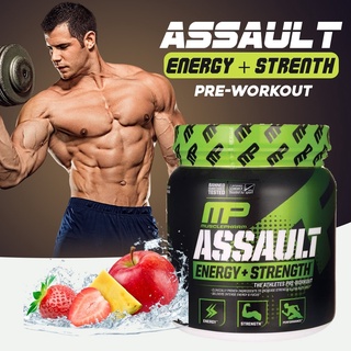 ⚡พร้อมส่ง⚡MusclePharm Assault Energy + Strength [30Servings)พรีเวิร์คเอ้าท์ เพิ่มแรง เพิ่มพละกำลัง