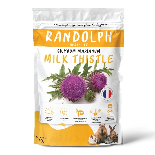 RANDOLPH แรนดอล์ฟ ่HERBAL TX Saint Mary's Thistle มิลค์ทิสเทิล  ขนมเชิงสุขภาพ 30 กรัม.
