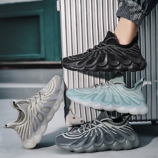 Yeezy450 Kanye รองเท้าบุรุษและสตรีสไตล์เดียวกันรองเท้าผ้าใบระบายอากาศดีไซน์เก๋