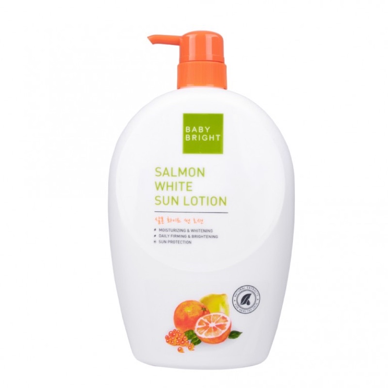 Baby Bright เบบี้ไบร์ท โลชั่น สูตรวิตามินซีแซลมอน ผิวกระชับดูสดใส 750ml