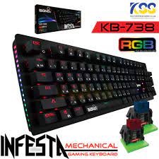 Signo คีย์บอร์ด Signo KB-738 RGB Mechanical Keyboard Blue Switch