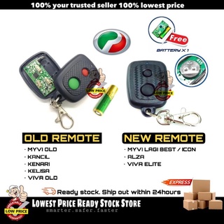 Perodua รีโมตคอนโทรล Alza &amp; Myvi Old / Lagi Best / Icon / Viva Elite / Viva Old Alarm Remote Control Duplicator System