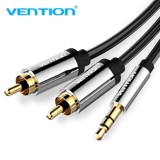 Vention สายเคเบิล แปลงเสียง 3.5 มม เป็น 2RCA สำหรับมือถือ แท็บเล็ต เครื่องขยายเสียง คอมพิวเตอร์ แล็ปท็อป