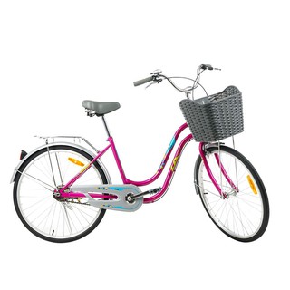 จักรยานแม่บ้าน LA SMILE 26 นิ้ว สีชมพู จักรยานแม่บ้าน จักรยาน กีฬาและฟิตเนส CITY BIKE LA SMILE 26" PINK