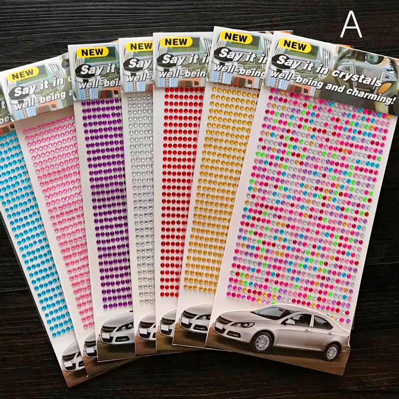 INS สติกเกอร์เพชรอะคริลิค สีสันสดใส สำหรับตกเเต่ง 1 ชิ้น