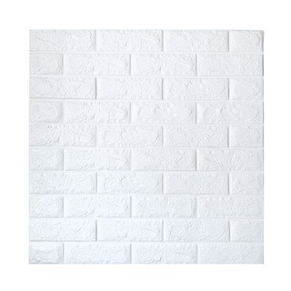 KASSA HOME วอลล์เปเปอร์โฟม 3 มิติ รุ่น BR7077-WHITE BRICKS ขนาด 0.85 x 70 x 77 ซม.(ชุด 4 ชิ้น) สีขาว Wallpaper