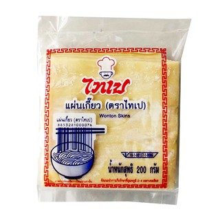 🔥*พร้อมส่ง*🔥 ไทเป แผ่นเกี๊ยว 200 กรัม Taipae Wonton Wrapper 200 g