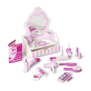 Melissa &amp; Doug รุ่น3026 Beauty Salon Play Set ชุดโต๊ะเครื่องแป้งไม้