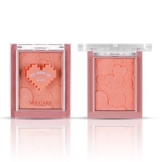 Nee Cara Mini Heart Blush on #N327 : neecara บลัชออน มินิ ฮาร์ท x 1 ชิ้น   svl