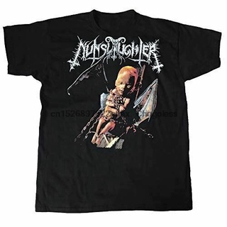 เสื้อยืดพิมพ์ลายแฟชั่น เสื้อยืด ลาย Nunslaughter Angelic Dread