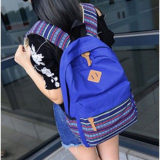 พร้อมส่ง ขายส่ง กระเป๋าเป้ผ้าสะพายหลัง เป้นักเรียน School bag แฟชั่นญี่ปุ่น รหัส NA-544