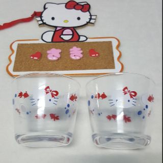 ชุดแก้วใส Hello Kitty Sanrio แท้
