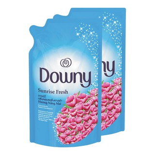 🚚💨พร้อมส่ง!! ดาวน์นี่ ซันไรซ์เฟรช น้ำยาปรับผ้านุ่มชนิดเติม 630 มล. x 2 ถุง Downy Concentrate Softener Sunrise Fresh 630