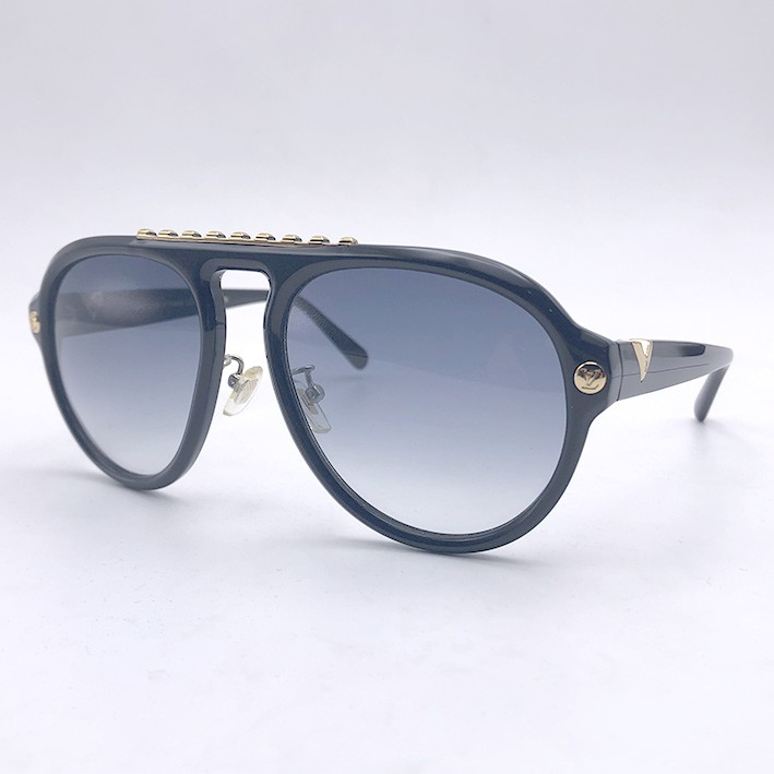 แว่นกันแดด LOUIS VUITTON Aviator Studded Z2357E Black