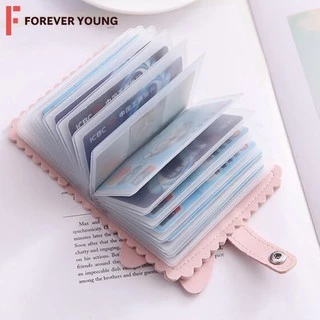 TForever Young-กระเป๋าใส่บัตร กระเป๋า ใส่นามบัตร หนังพียูพรีเมียม รุ่น JJ-J01 ตกแต่งหูกระต่ายน่ารักๆ