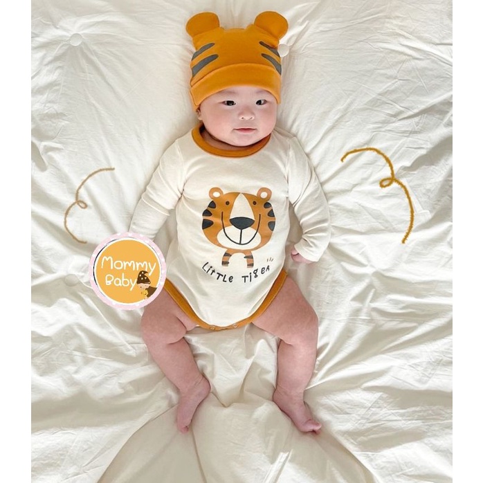 AM Little​ Tiger​ บอดี้​สูท​ชุดเด็กน่ารักเเถมหมวกส้ม น่ารักๆ