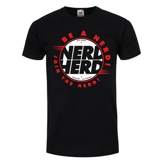 เสื้อยืดลําลอง พิมพ์ลาย Nerd Herd ขนาดใหญ่ สําหรับผู้ชาย