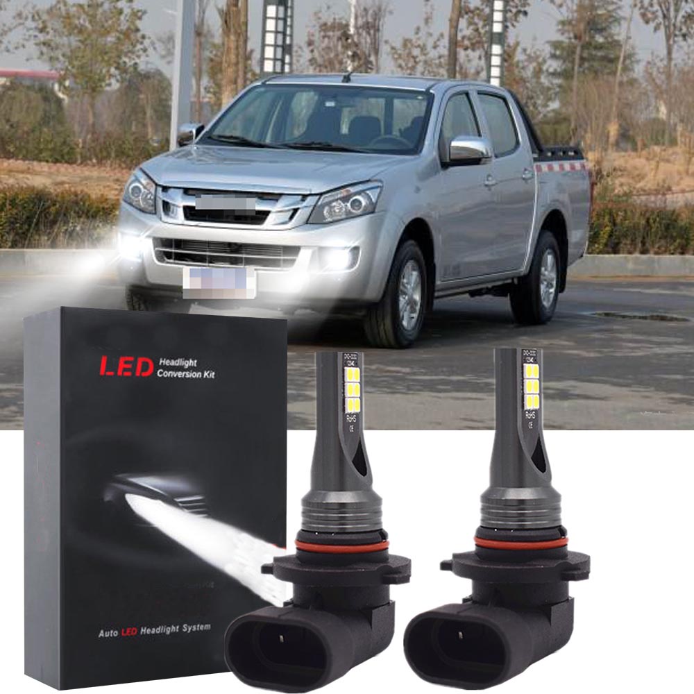 สําหรับ Isuzu D-Max Dmax 2016 2017 2018 - 2 PC ด้านหน้า 6000K สีขาว 80W LED หมอกหมอกหมอกหลอดไฟ