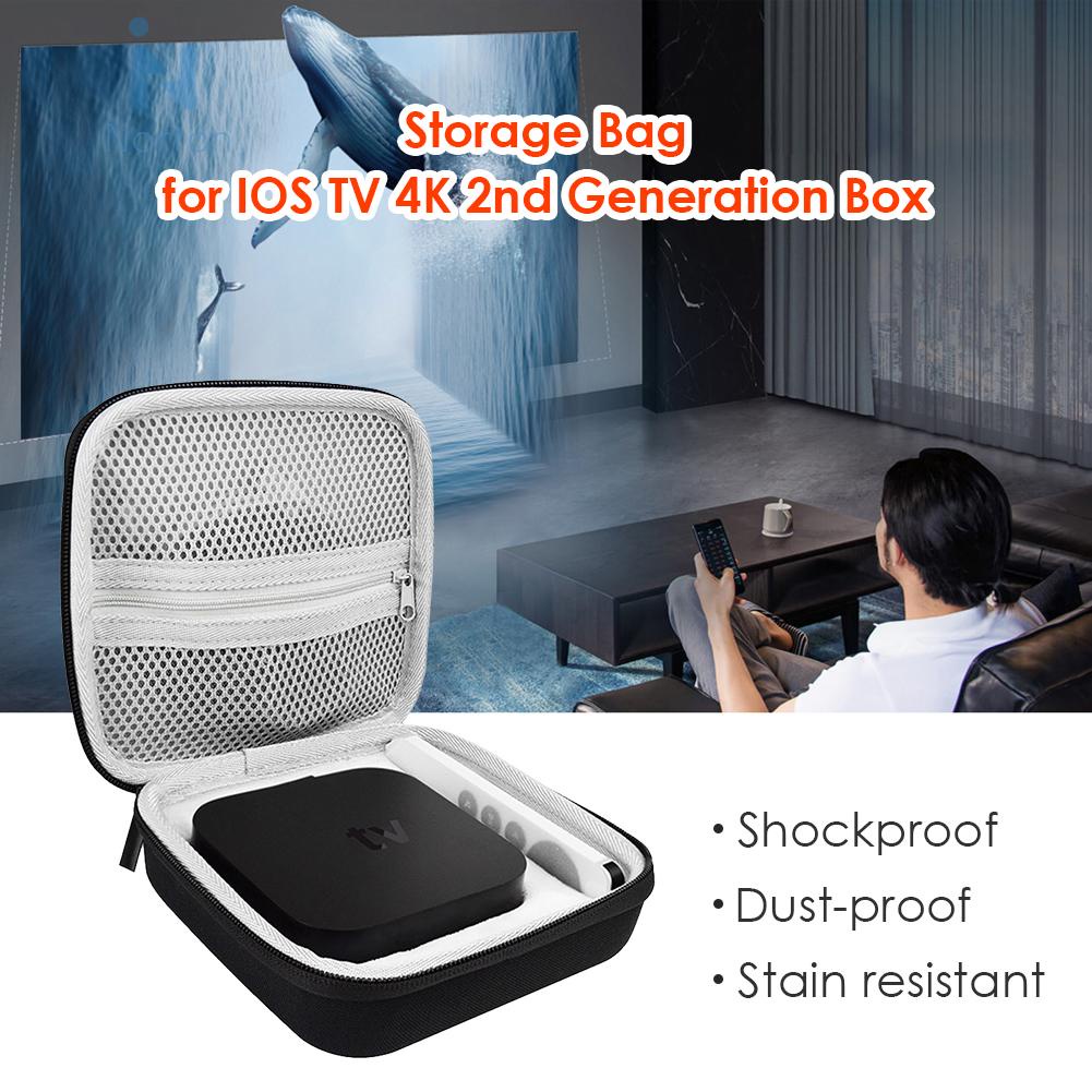 กล่องเคสแบบแข็งสําหรับ Apple Tv 4K 2nd Generation Box รีโมทควบคุม