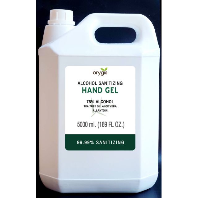 เจลล้างมือ HAND GEL ใช้ทำความสะอาดมือ ขนาด 5000 ml มีแอลกอฮอล์ 75%