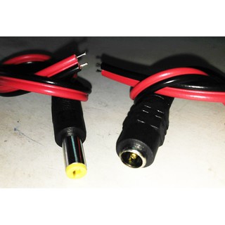 ﻿สาย DC ผู้และเมียหัว 5.5*2.5 mm ยาว 21cm 1 คู่ DC connector Jack4,0*1.7mm Male&amp;amp;Female 1 pair