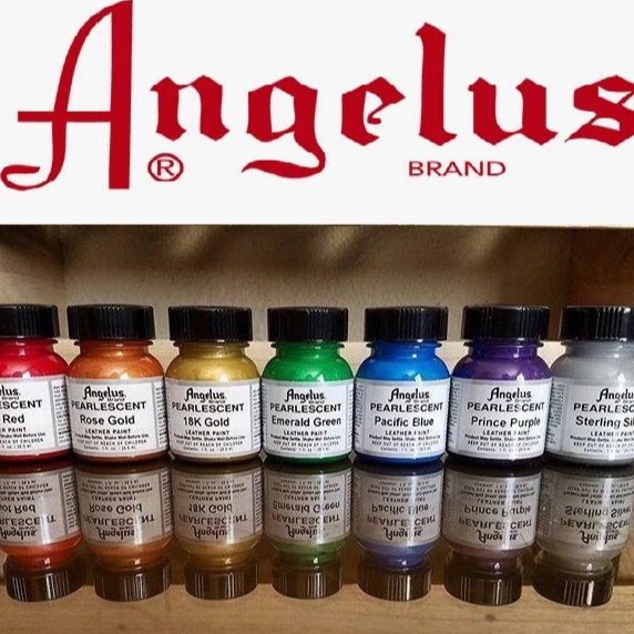 Angelus pearlescent leather paint สี paint ผ้าและหนัง made in usa 🇺🇸