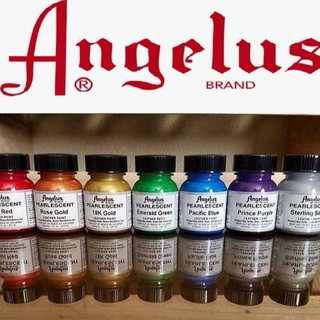 Angelus pearlescent leather paint สี paint ผ้าและหนัง made in usa 🇺🇸