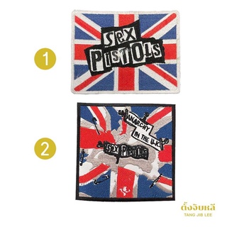 อาร์มผ้า อาร์มติดเสื้อลายธงUK ตัวรีดลายธงUK ตัวรีดติดเสื้อลายธงUK SEX PISTOLS