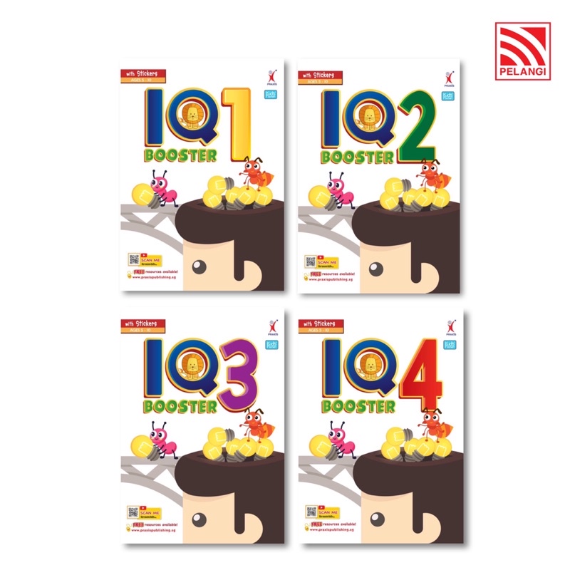 [MBO]IQ BOOSTER BOOK 1 -4 พร้อมสติ๊กเกอร์ (2022 )