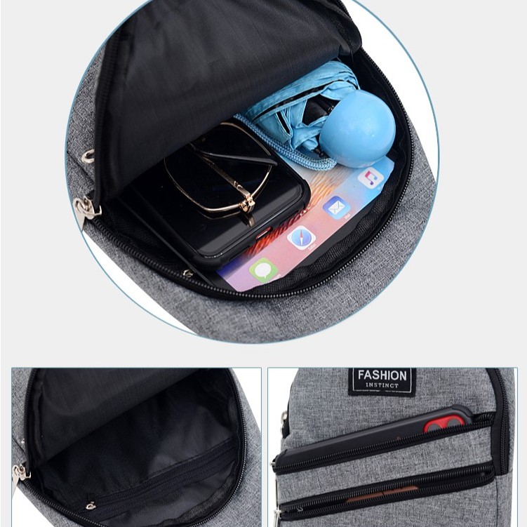 KOREA(KR1211) กระเป๋าคาดอกผู้ชายแฟชั่นสุดเท่ คาดอกผู้ชาย