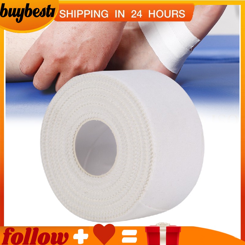 White Athletic Trainer Care Tape Sport Binding ข้อต่อรัด