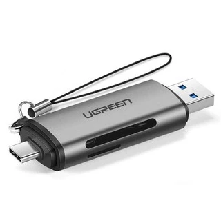 UGREEN รุ่น 50706 Card Reader 2in1 USB C การ์ดรีดเดอร์ 2in1 TYPE C/USB 3.0
