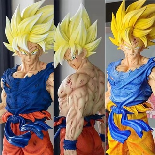 โมเดลฟิกเกอร์ PVC รูปปั้น Dragon Ball Z Goku Super Saiyan Son Goku ขนาด 43 ซม.