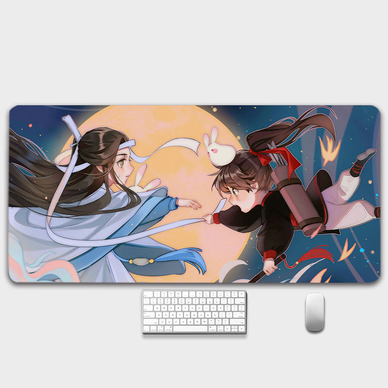 Large BJYX เซียวจ้าน หวังอี้ป๋อ mouse pad Xiao Zhan Wang Yibo เฉินฉิงลิ่ง ป๋อจ้าน peripheral thickened student desk pad Chen Qingling
