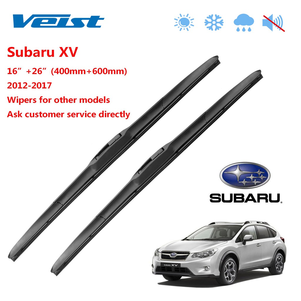 Hybrid wiper blade ใบปัดน้ําฝนคุณภาพสูงสําหรับ Subaru Xv 16 & 26 ( 2012-2017 )