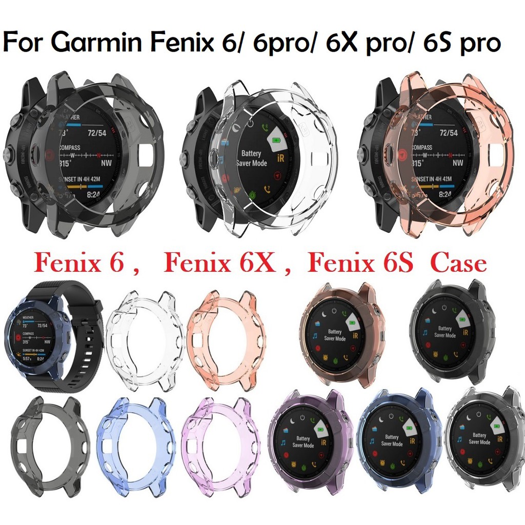 เคสนาฬิกา TPU แบบนิ่ม สำหรับ เคส Compatible For Garmin Fenix 6 , Fenix 6 pro เคส Fenix 6X Case เคส F
