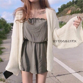 เสื้อคลุมผ้าบาง กันแดดผ้าก้เริ่ด กันหนาวก้เยี่ยม ใส่สบายผ้าไม่คัน ผิวไม่เสียจ้า
