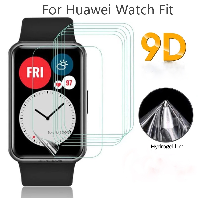 1 ชิ้น นิ่ม ใส ไฮโดรเจล ฟิล์มป้องกัน สําหรับ Huawei Watch Fit / สําหรับ Huawei Watch Fit ฟิล์มกันรอยหน้าจอ แบบเต็ม