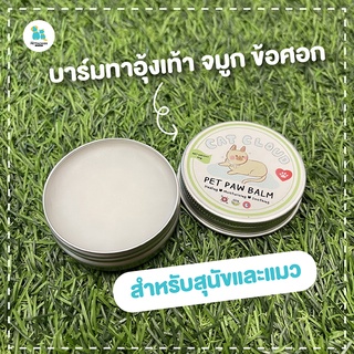 Catcloud บาร์มทาอุ้งเท้า ครีมทาอุ้งเท้า สัตว์เลี้ยง ทาจมูก ศอก อุ้งเท้า ที่แห้งแตก ไม่อันตราย ใช้ได้ทั้งสุนัขและแมว