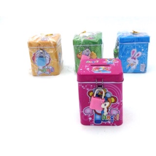 ออมสิน กระปุกออมสิน + กุญแจล็อค ขนาดเล็ก