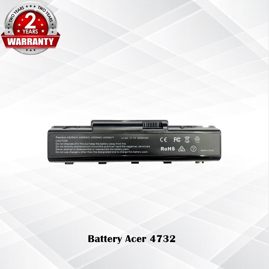 Battery Acer AS09A31 / แบตเตอรี่โน๊ตบุ๊ค รุ่น D725,D520,D525,E525,E625,4732,4732Z (OEM) *รับประกัน 2 ปี*