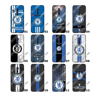 CHELSEA เชลซี เคสสกรีน OPPO Reno 2 Reno 2F Reno 2Z Reno 10X Zoom Reno 6.4 ลายฟุตบอลเชลซี