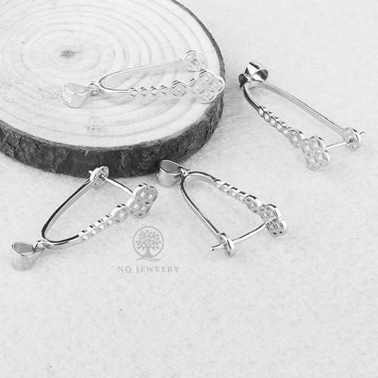 ตาไก่ S925 พร้อมตะขอหน้าทองแดง - S925 ตาไก่ NQ Jewelry