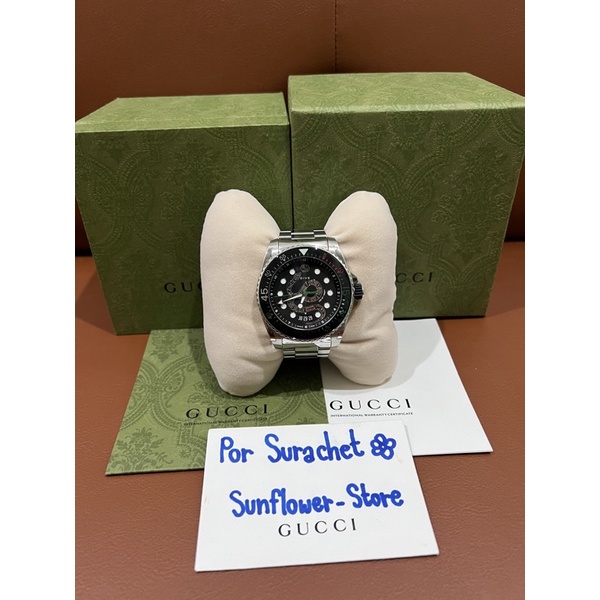 Gucci Dive watch, 45mm (สายเลส)