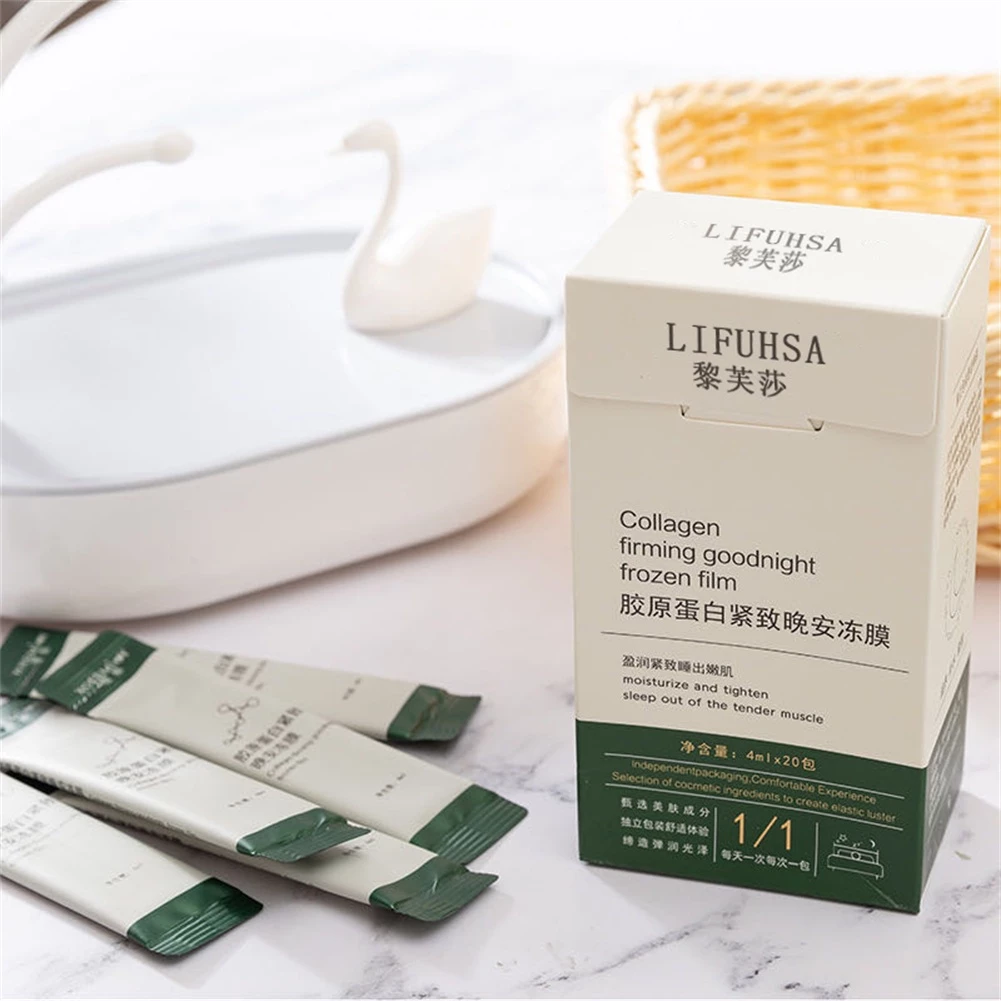 ซื้อ 1 แถม 1 Firming Sleeping Mask มาส์กคอลลาเจน สกินแคร์ ปรับสีผิวให้กระจ่างใส ให้ความชุ่มชื้น มาส์กแบบไม่ต้องล้างออก 【goob】 thumbnail 6